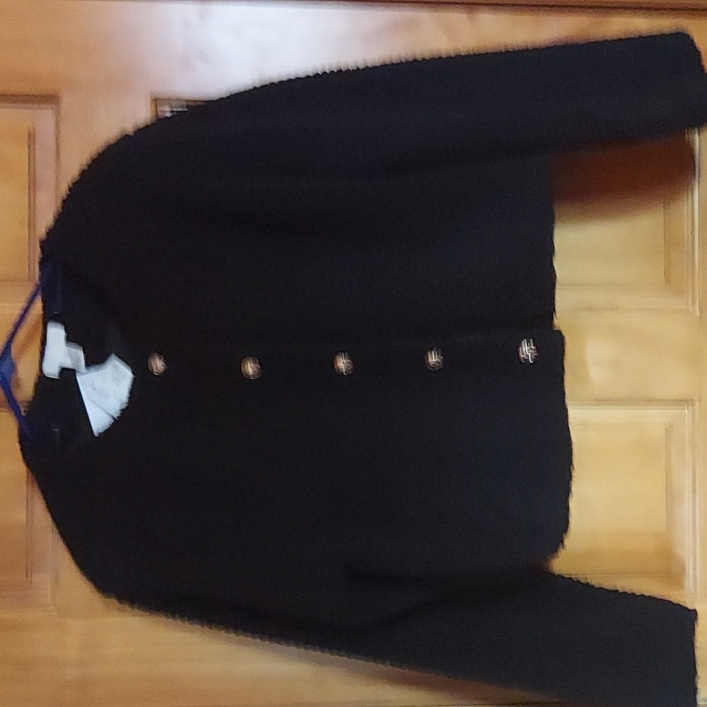 Black Button-Up Women's Jacket